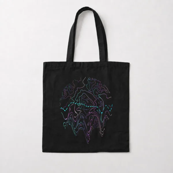 توت بگ طرح موج بنفش خطی (Abstract Lines) کد 21766