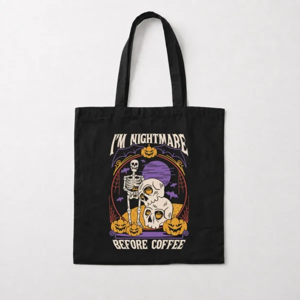توت بگ هالووین طرح I'm Nightmare Before Coffee کد 21855