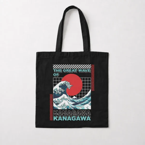 توت بگ ژاپنی طرح موج بزرگ کاناگاوا (The Great Wave) کد 22094
