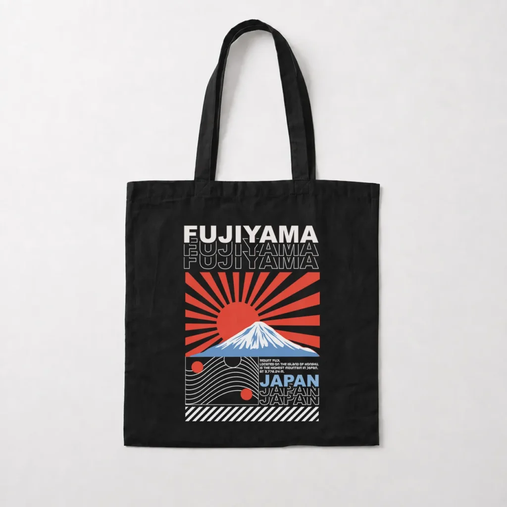 توت بگ ژاپنی طرح کوه فوجی یاما وینتیج (Fujiyama) کد 22097