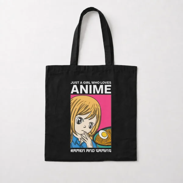 توت بگ نوشته Just a girl who loves Anime مدل فانتزی کد 22298