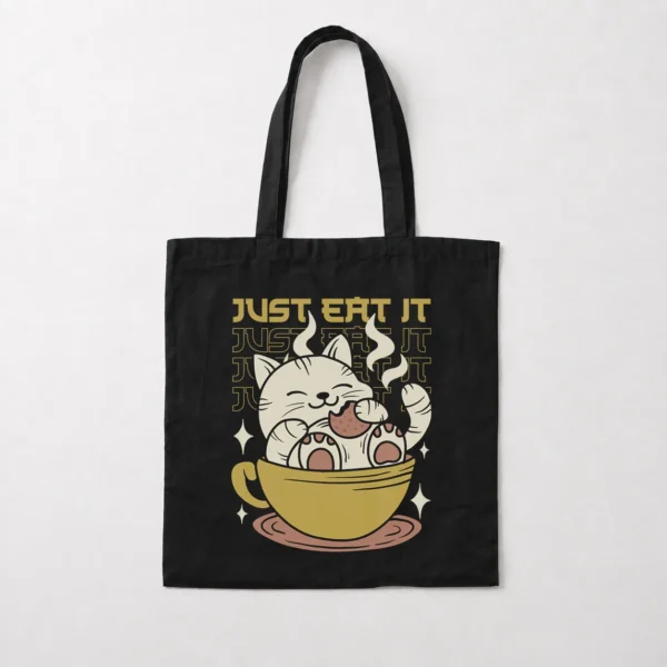 توت بگ گربه طرح Just Eat It مدل رترو کاسه رامن کد 22300