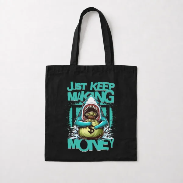 توت بگ کوسه طرح Just Keep Making Money مدل فانتزی کد 22306
