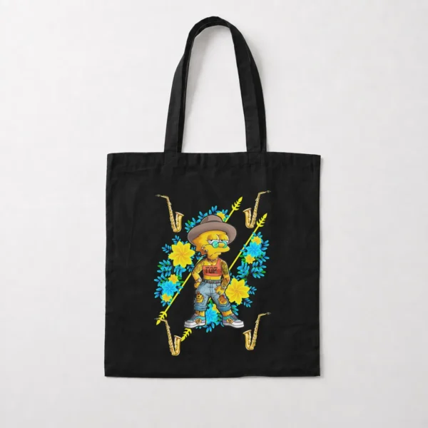 توت بگ سیمپسون‌ها طرح بارت با گل و ساکسیفون (Bart Simpson) کد 23149