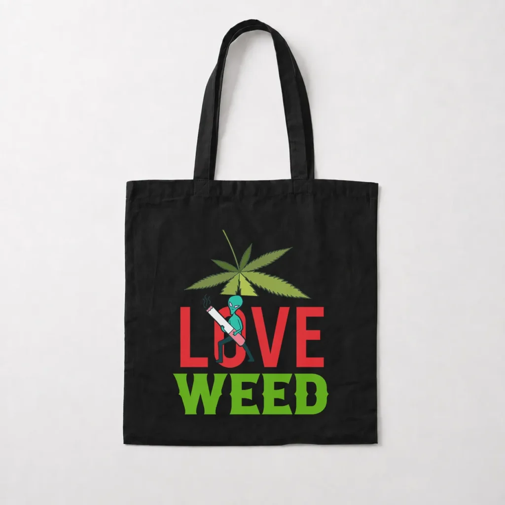 توت بگ فضانورد و کانابیس طرح Love Weed کد 23245