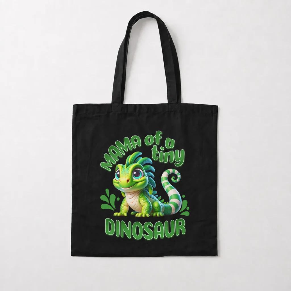 توت بگ دایناسور کارتونی طرح Mama of a Tiny Dinosaur کد 23543