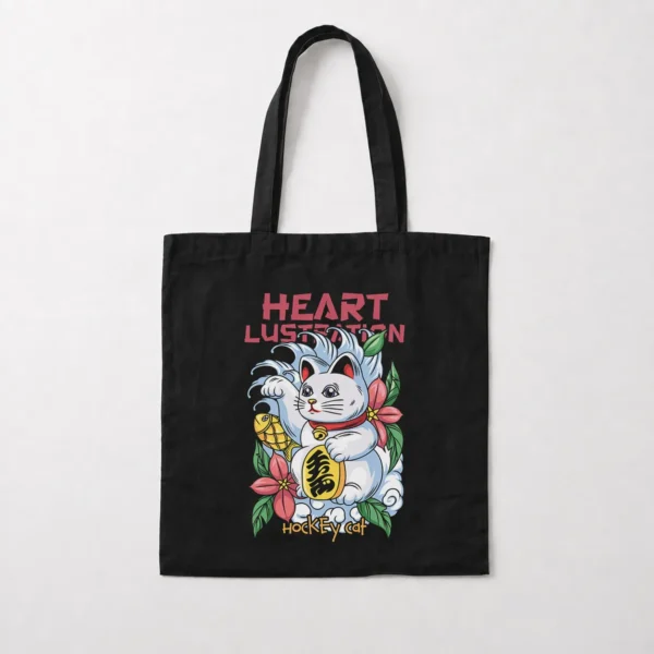 توت بگ گربه خوش‌شانس ژاپنی طرح Hockey Cat کد 23547