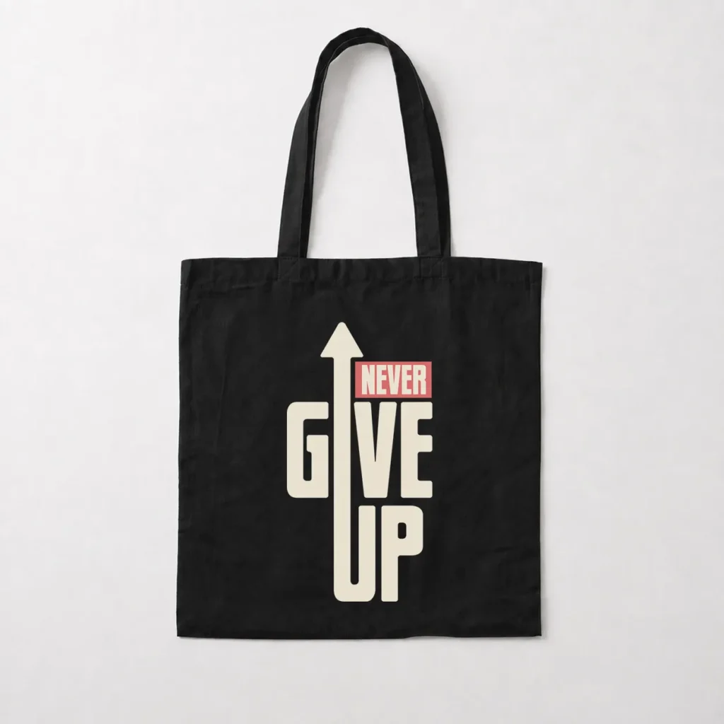 توت بگ انگیزشی طرح Never Give Up کد 2364