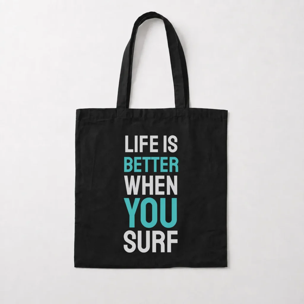 توت بگ موج‌سواری طرح Life Is Better When You Surf کد 2450