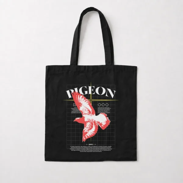 توت بگ کبوتر سفید تایپوگرافی (Pigeon) کد 246