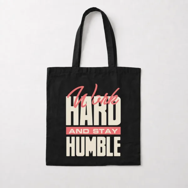 توت بگ انگیزشی طرح Work Hard And Stay Humble کد 2468