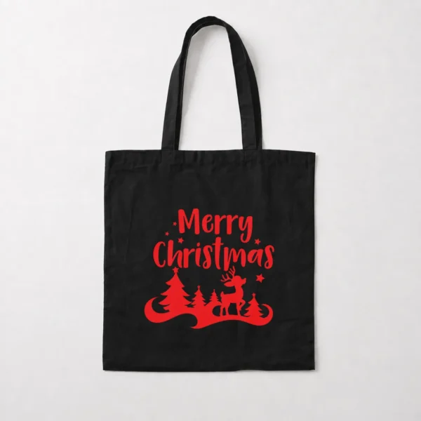 توت بگ کریسمس طرح Merry Christmas قرمز کد 2478