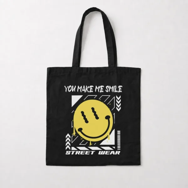 توت بگ طرح لبخند با نوشته You Make Me Smile کد 3050