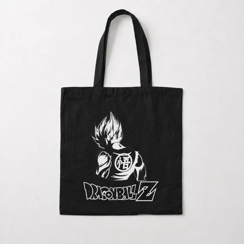 توت بگ انیمه دراگون بال طرح گوکو سیاه‌وسفید (Goku) کد 3052