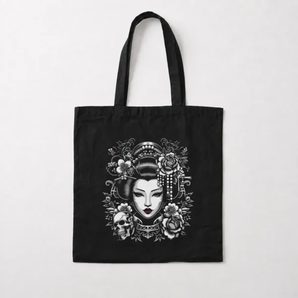 توت بگ گیشا و جمجمه سبک گوتیک (Geisha Skull) کد 31