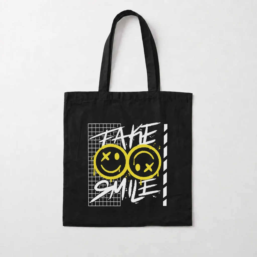 توت بگ نوشته Fake Smile و لبخند کد 310