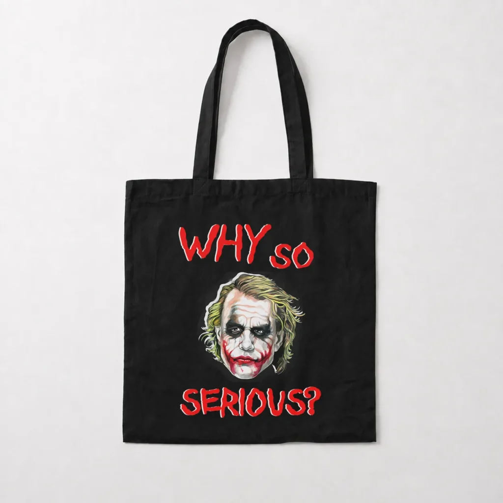 توت بگ دی‌سی طرح جوکر Why So Serious (Joker) کد 3264