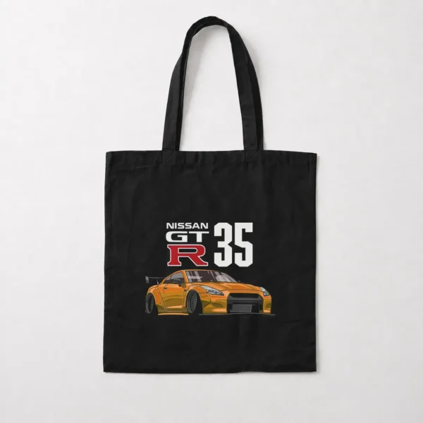 توت بگ نیسان GT-R R35 طرح ماشین نارنجی کد 3410