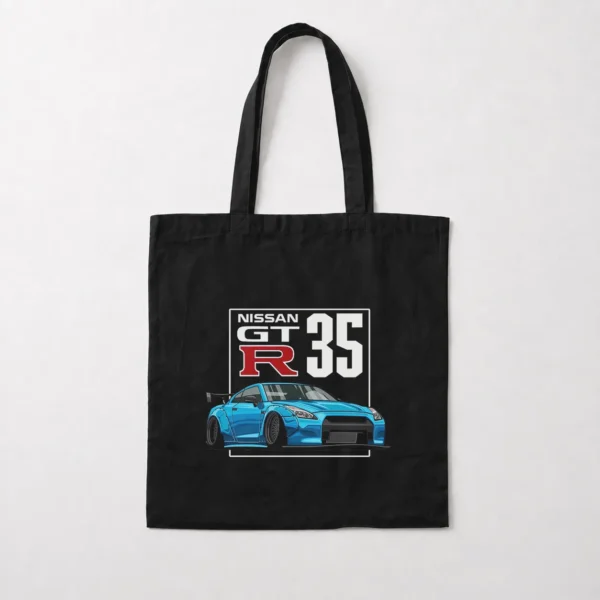 توت بگ نیسان GT-R R35 طرح ماشین آبی کد 3428