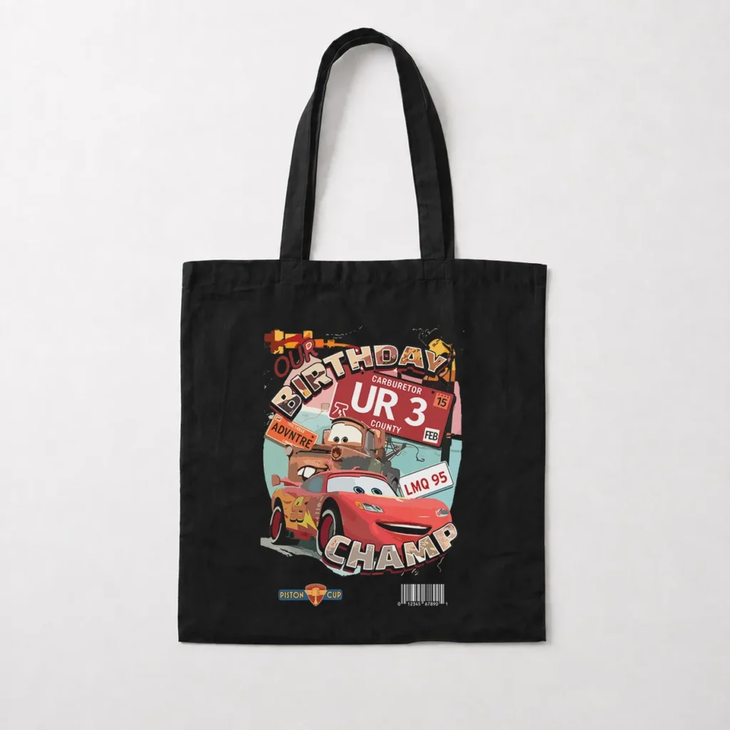 توت بگ ماشین‌ها طرح تولد کارتونی (Cars Birthday) کد 3545
