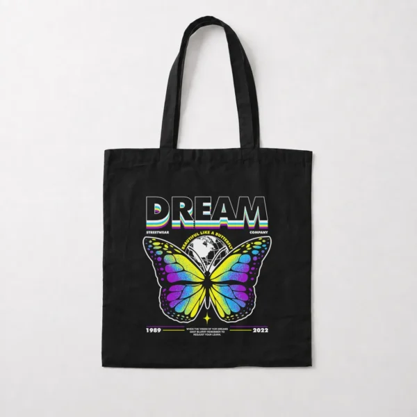 توت بگ پروانه رنگی و نوشته Dream کد 355