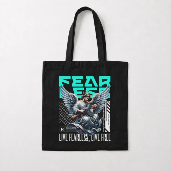توت بگ فرشته طرح Live Fearless Live Free کد 3648