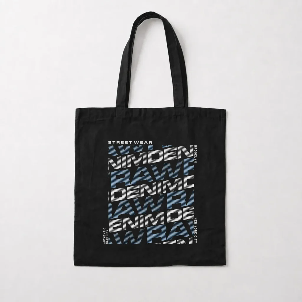 توت بگ تایپوگرافی و جین (Denim Typography) کد 365