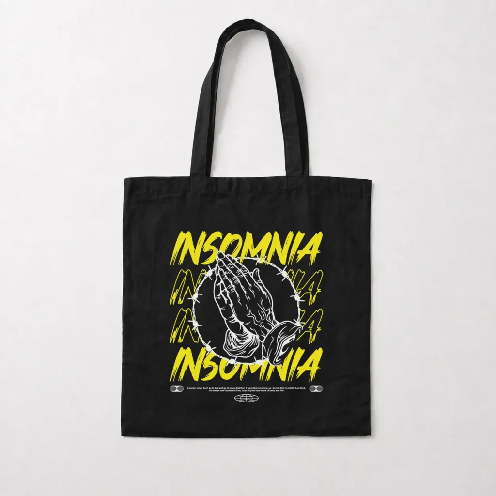 توت بگ دست‌های دعا و نوشته Insomnia کد 379