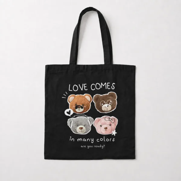 توت بگ خرس عاشقانه طرح Love Comes in Many Colors کد 3872