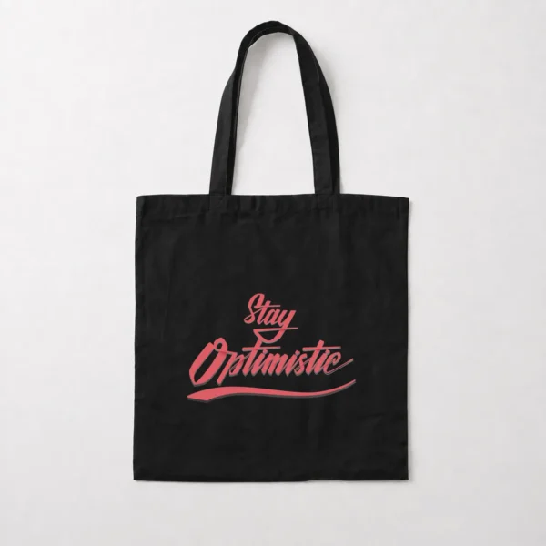 توت بگ انگیزشی نوشته Stay Optimistic کد 3919