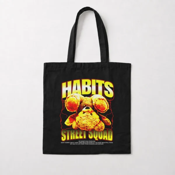 توت بگ خرس زرد و قرمز و نوشته Habits Street Squad کد 439