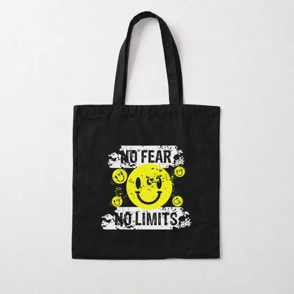 توت بگ طرح نوشته No Fear No Limits کد 4994