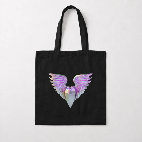 توت بگ طرح قلب بالدار براق (Chrome Winged Heart) کد 5061