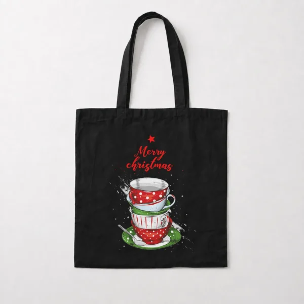 توت بگ کریسمس طرح فنجان چای Merry Christmas کد 5251