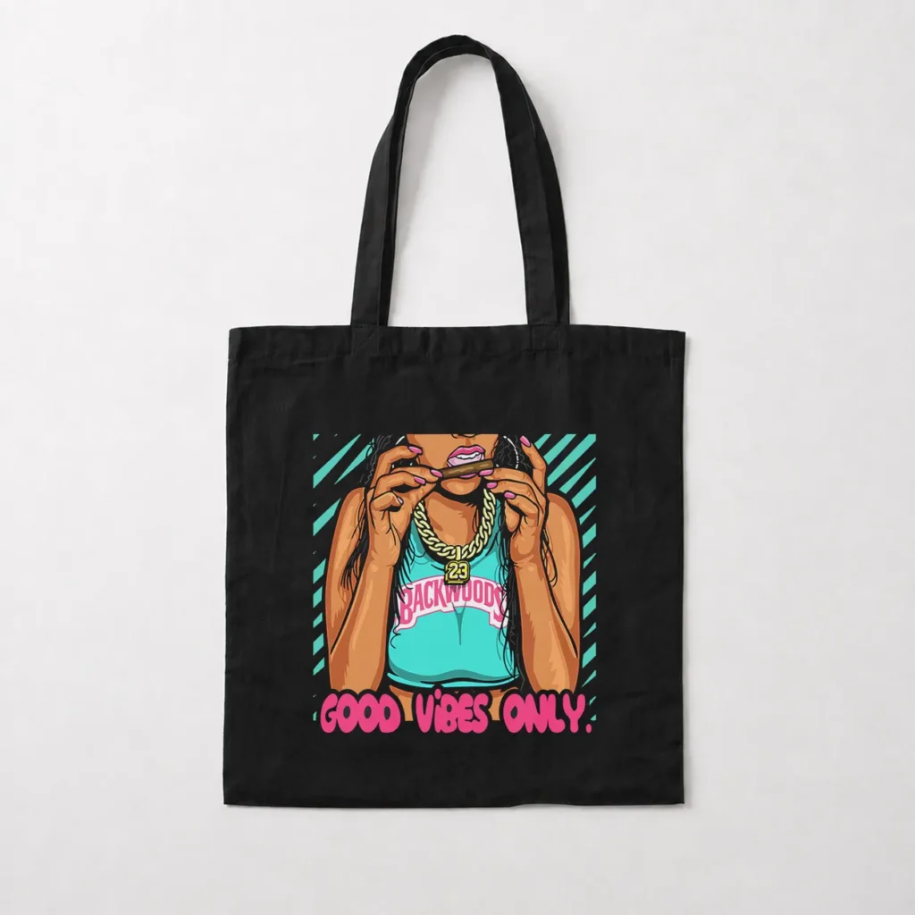 توت بگ دخترانه طرح Good Vibes Only کد 5596
