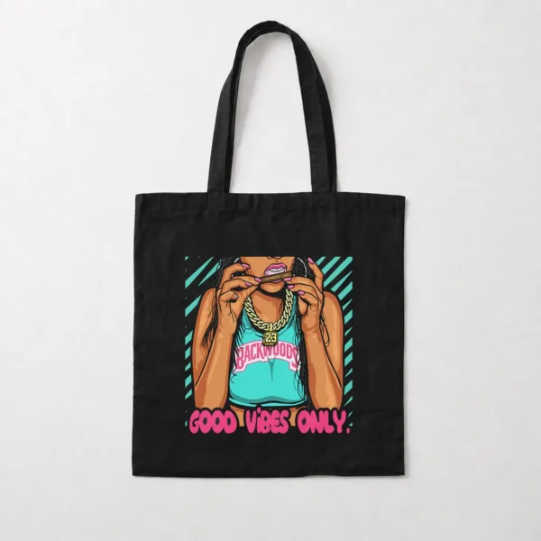 توت بگ دخترانه طرح Good Vibes Only کد 5596