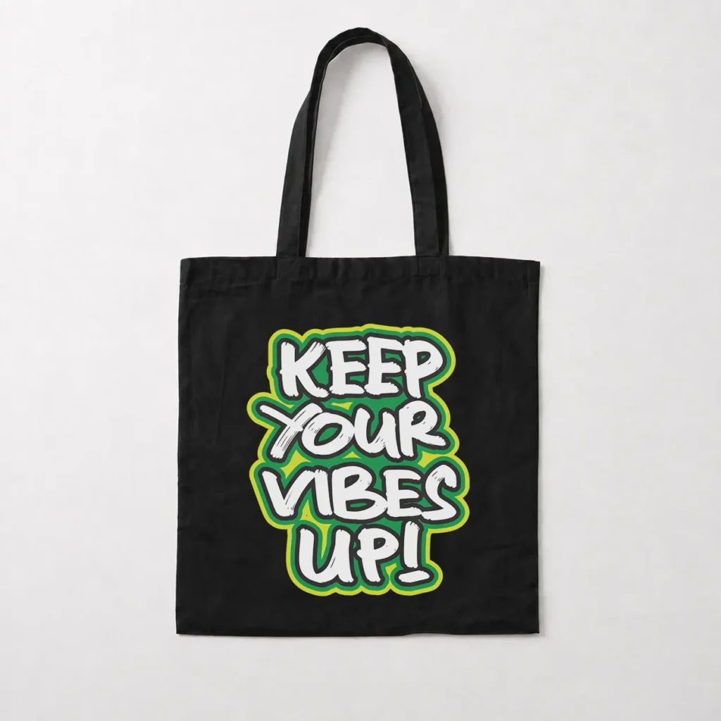 توت بگ حال خوب طرح Keep Your Vibes Up کد 5910