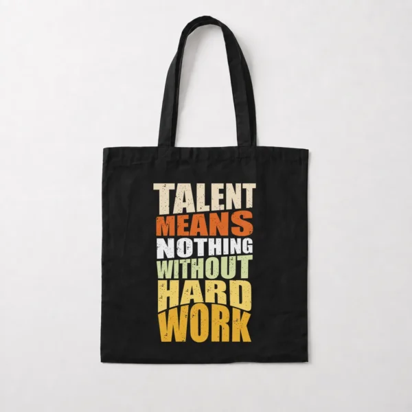 توت بگ انگیزشی طرح Talent Means Nothing Without Hard Work کد 6246