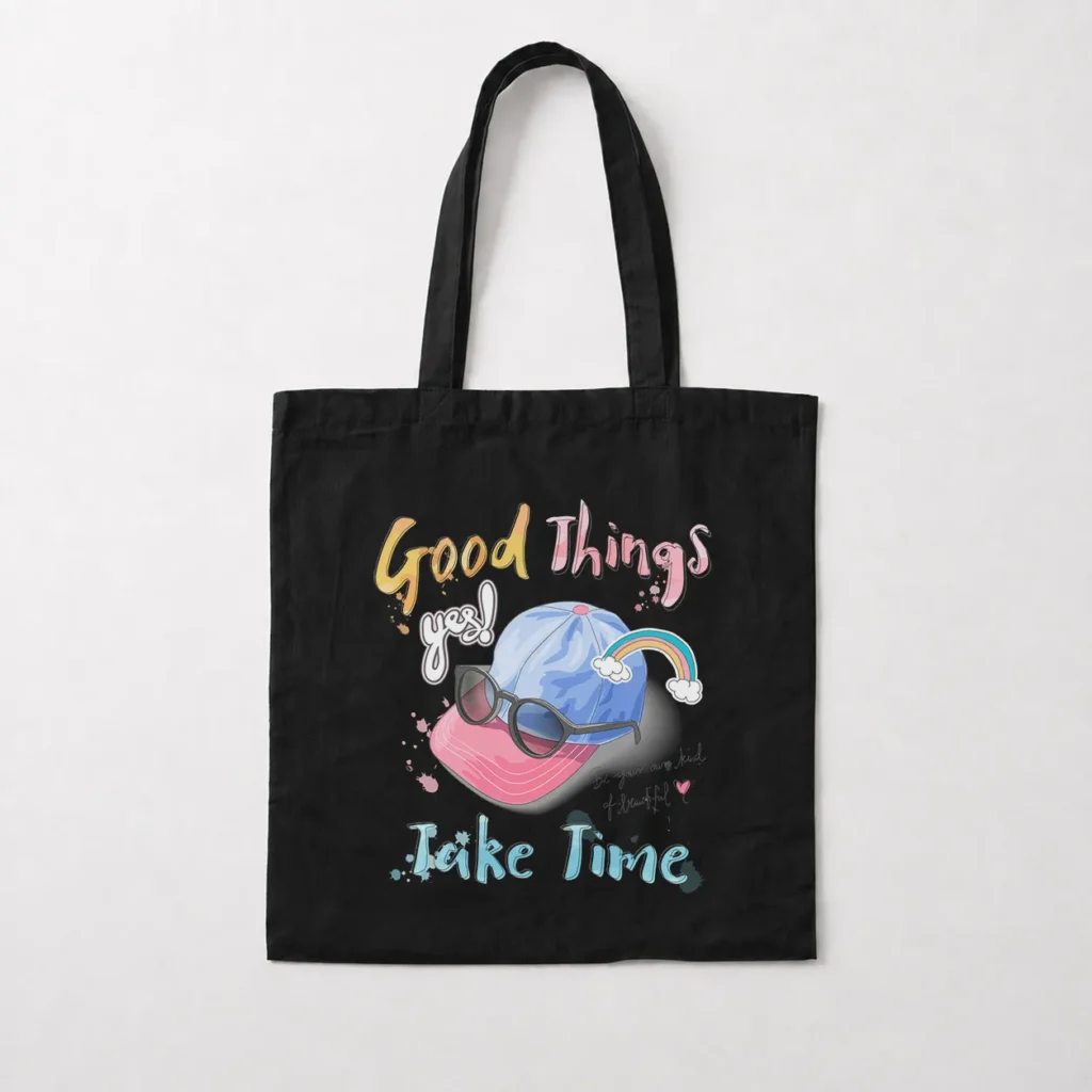 توت بگ انگیزشی طرح Good Things Take Time کد 6353