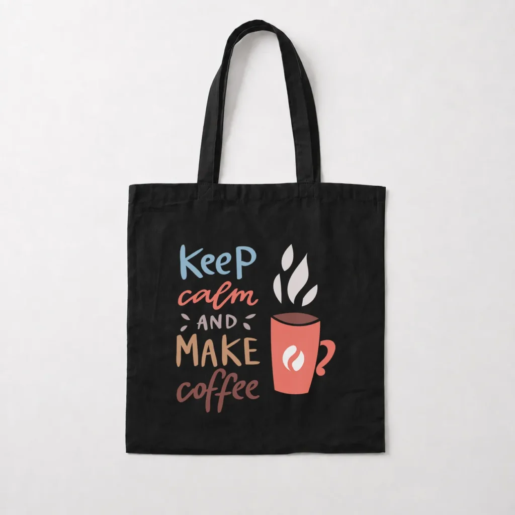 توت بگ قهوه نوشته Keep Calm and Make Coffee کد 6469