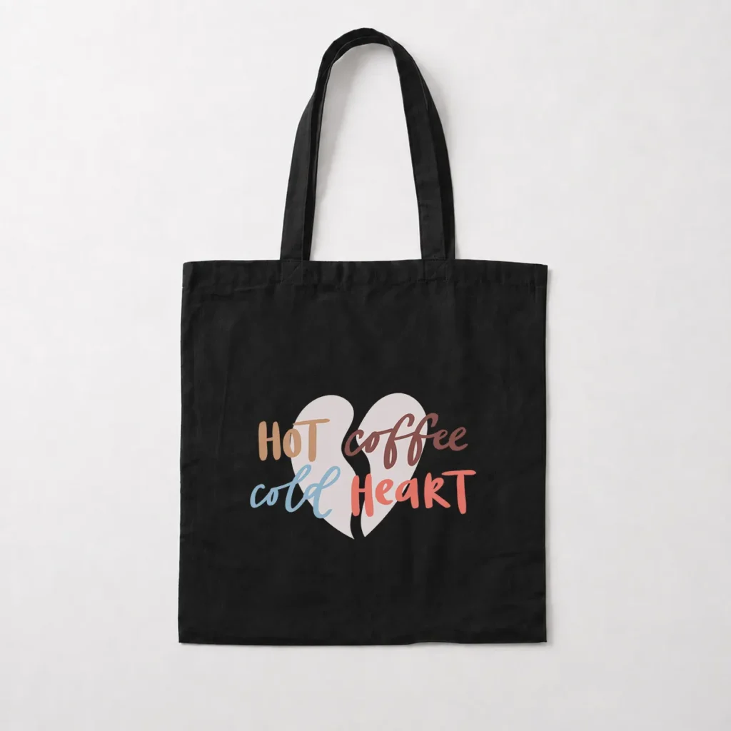 توت بگ قهوه طرح Hot Coffee Cold Heart کد 6475