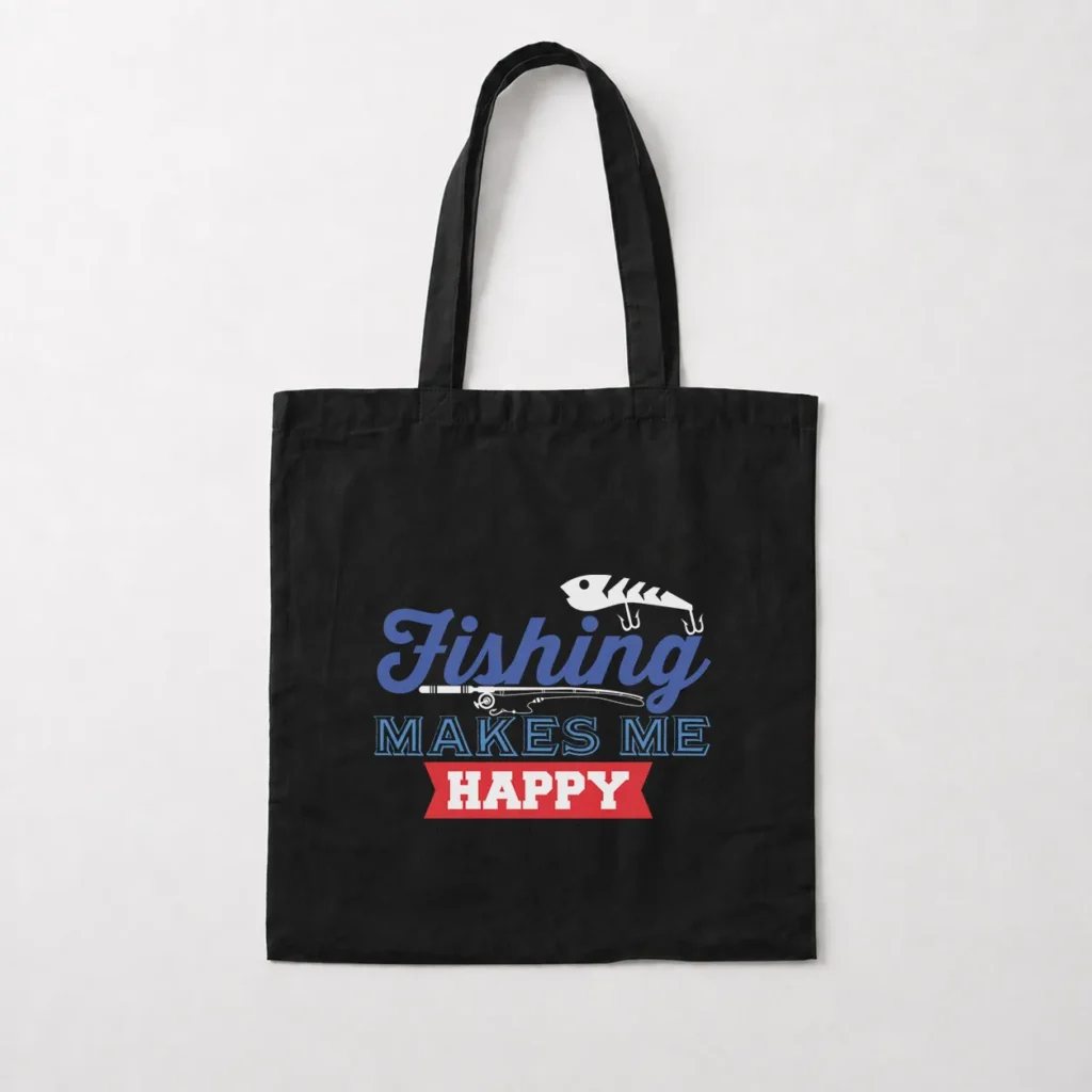 توت بگ ماهیگیری طرح Fishing Makes Me Happy کد 6824