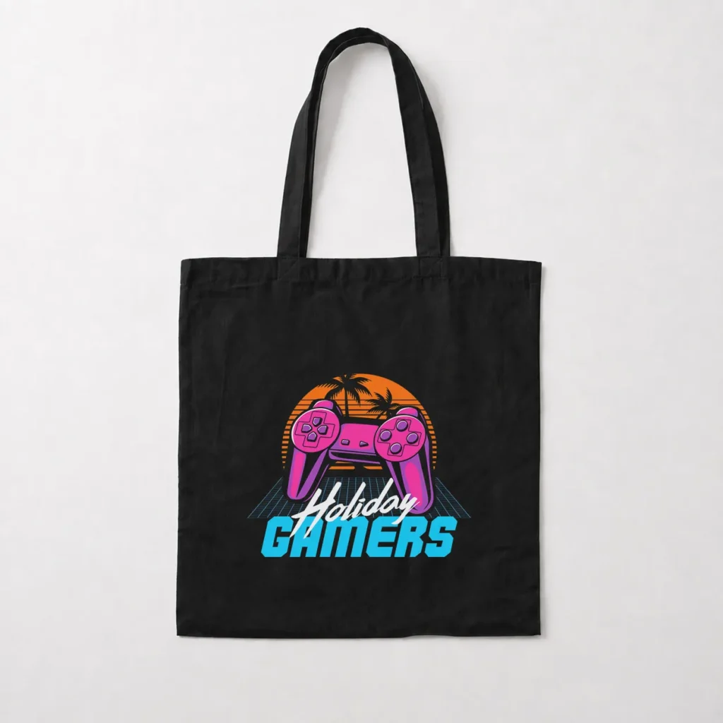 توت بگ گیمینگ طرح دسته بازی صورتی نئونی رترو با نوشته Holiday Gamers کد 6899