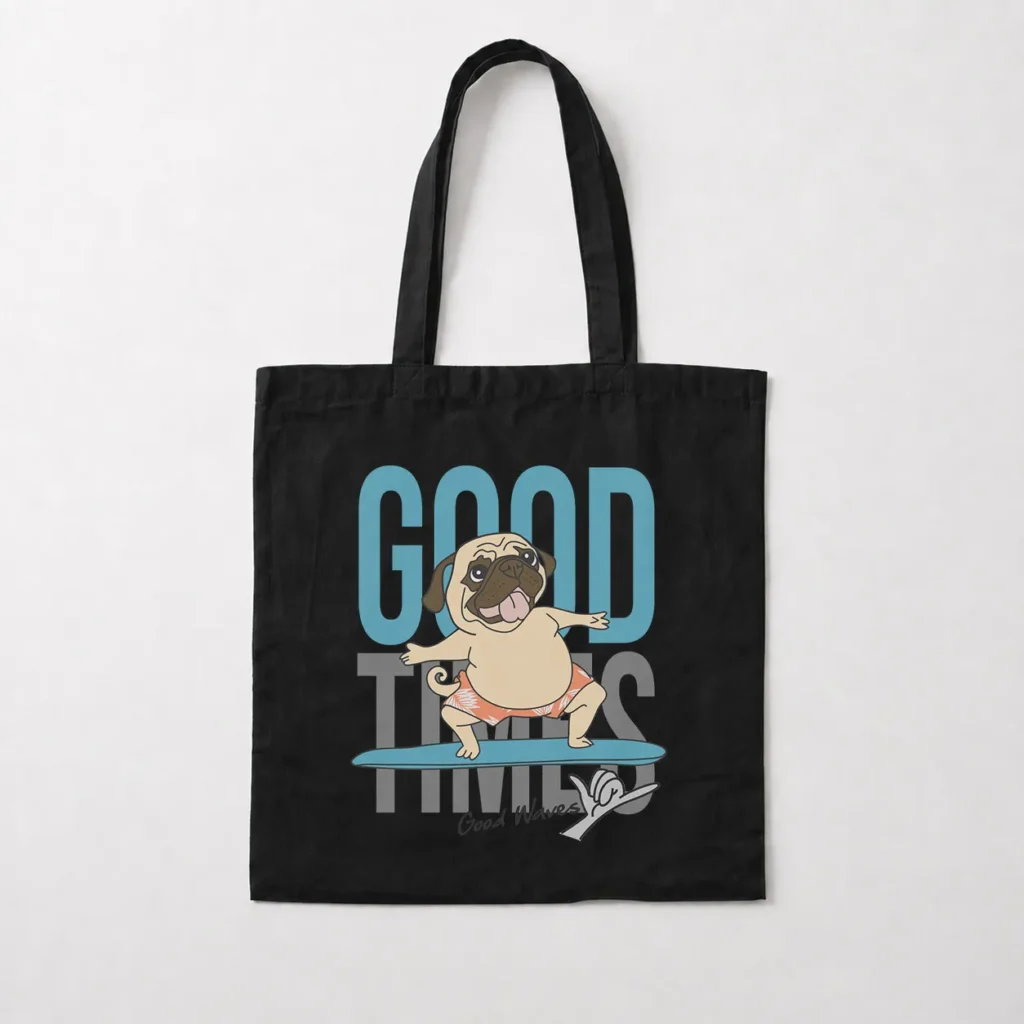 توت بگ سگ طرح پگ موج سوار کارتونی (Good Times) کد 7259