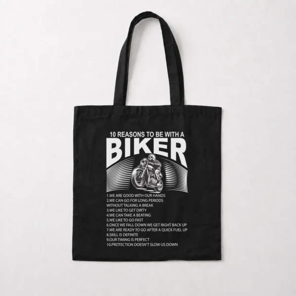 توت بگ موتورسواری طرح 10 Reasons To Be With A Biker کد 7607