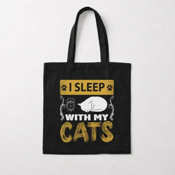 توت بگ گربه طرح I Sleep With My Cats کد 7654