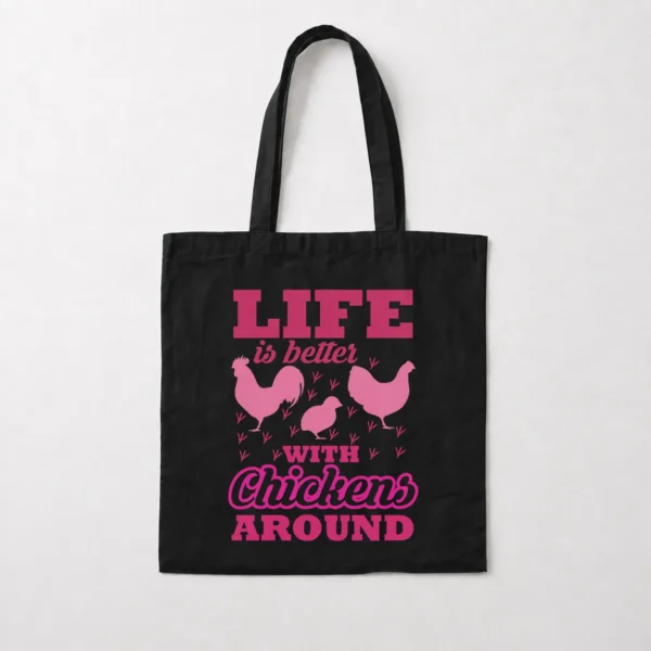توت بگ مرغ طرح Life Is Better With Chickens کد 7660