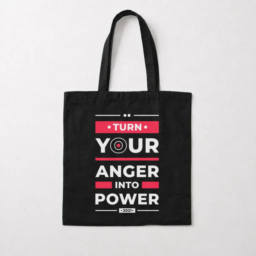 توت بگ انگیزشی طرح Turn Anger Into Power کد 8025
