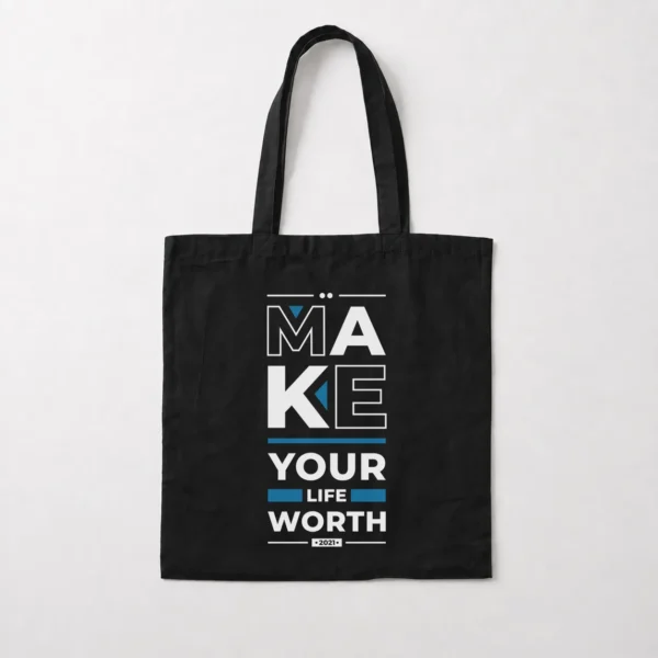توت بگ انگیزشی طرح Make Your Life Worth کد 8026