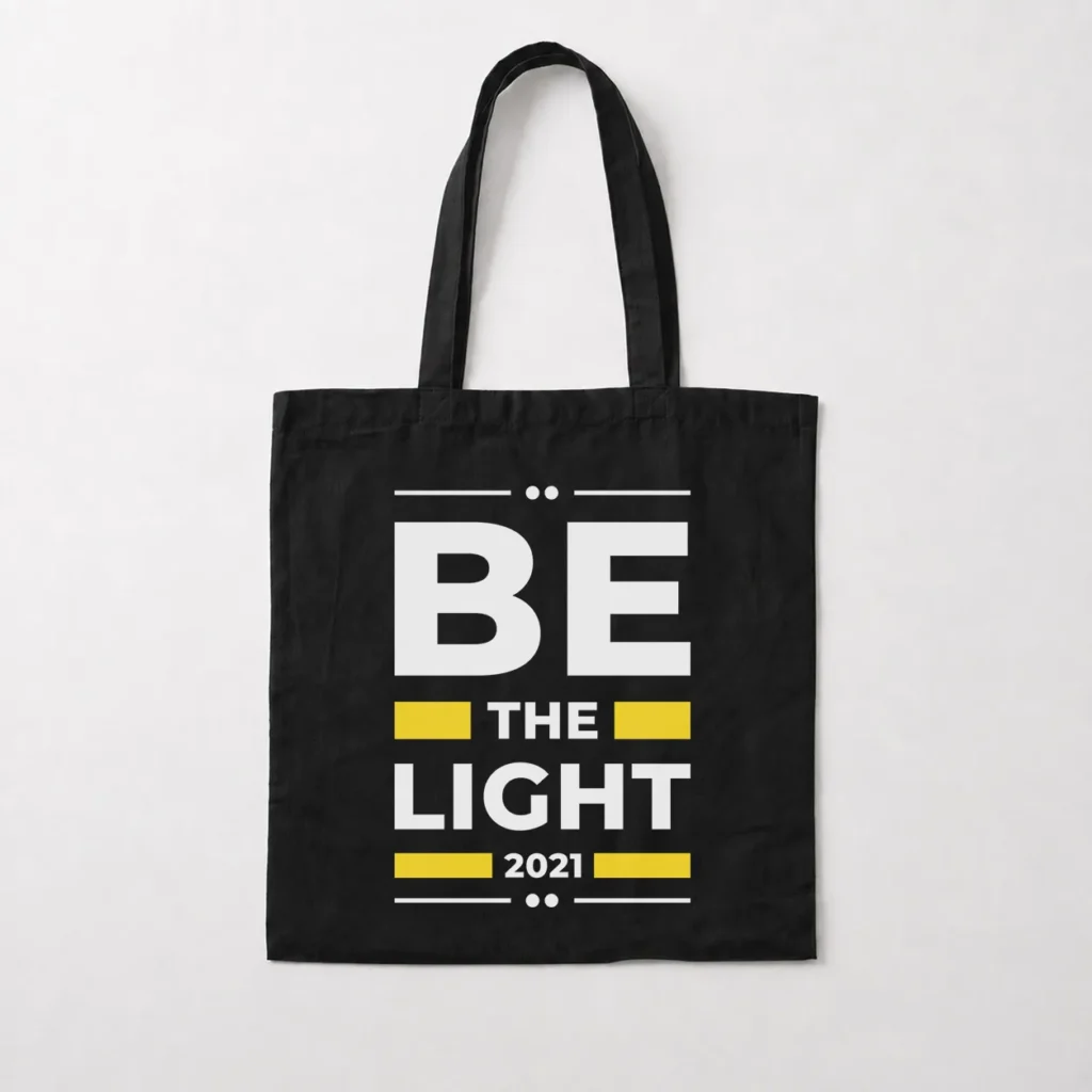 توت بگ انگیزشی نوشته Be the Light کد 8037